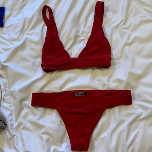 Haight red bikini